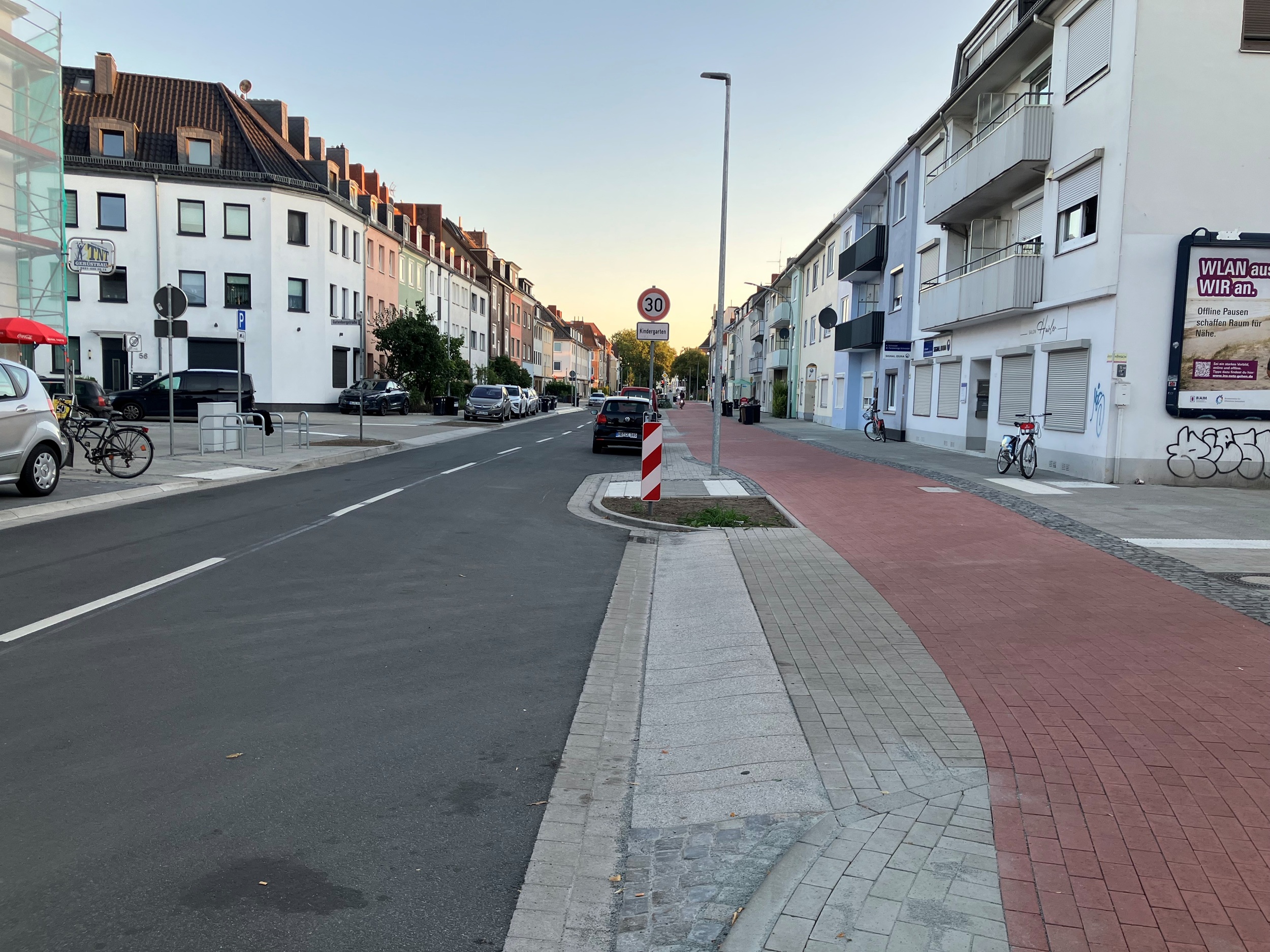 Steffensweg in Walle: Erster Abschnitt der Radroute D.15 ist fertig
