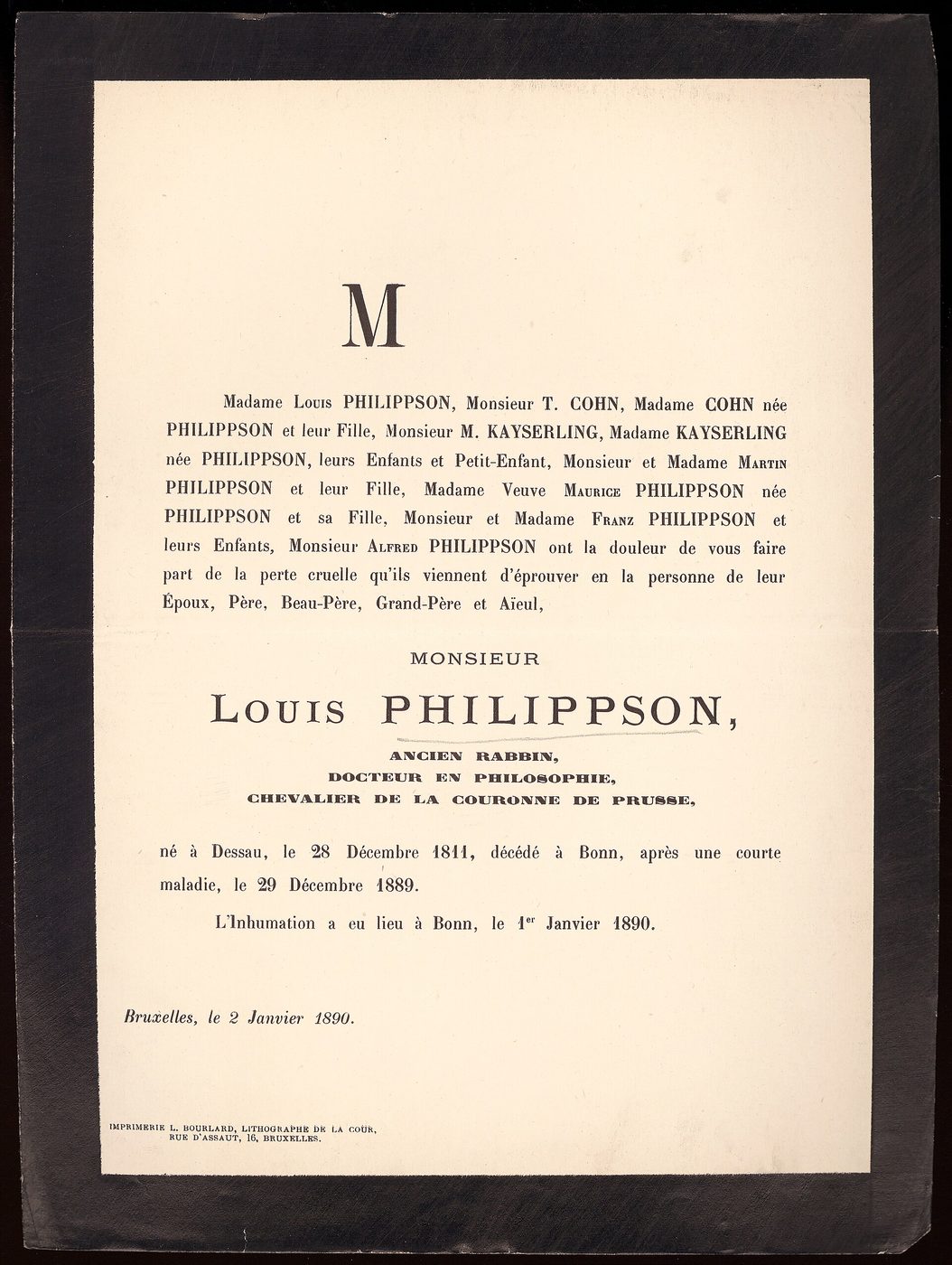 Louis Philippson (Archivfoto)